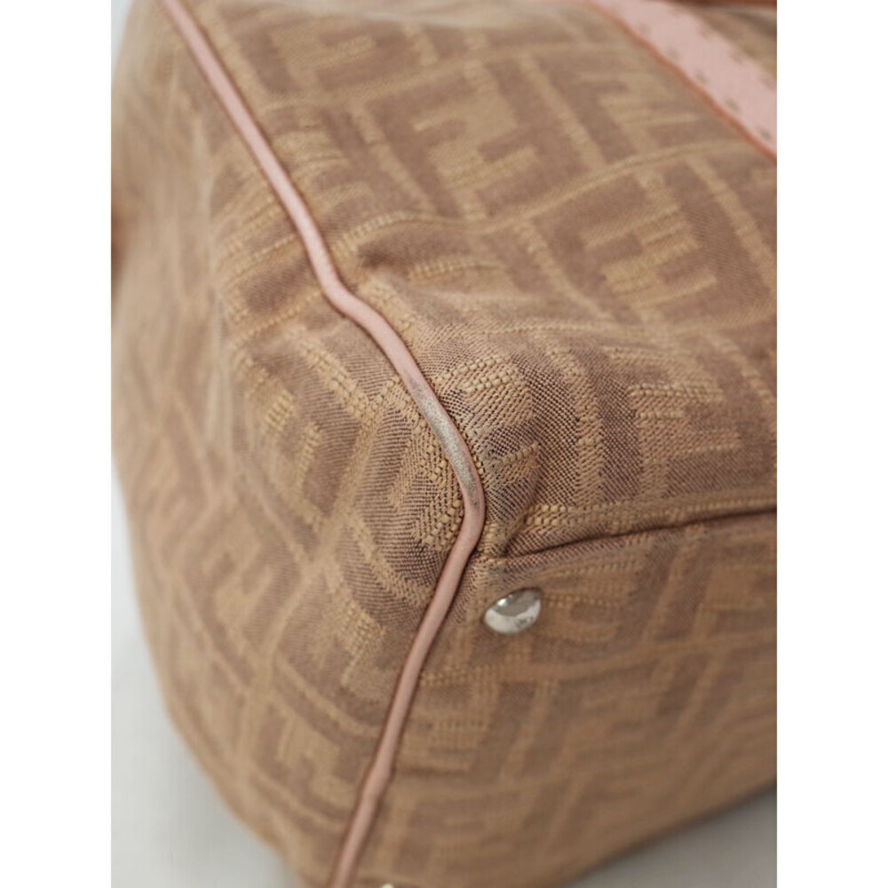 FENDI Zucca Boston Bag Handbag Brown - Picture 4 of 9